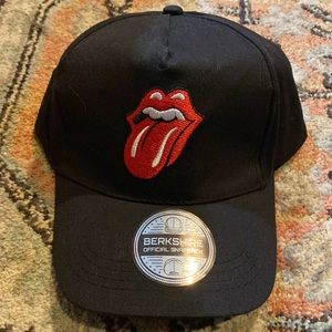 NWT Rolling Stones Hat Black Berkshire Official Snapback Hat Cap